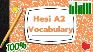 Hesi A2 Vocabulary Review| 2023-2024