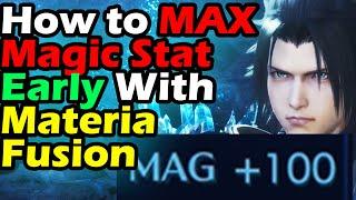 Crisis Core Final Fantasy 7 Reunion How To Get Max Magic Stat Early How To Max Magic 255 Stat Guide