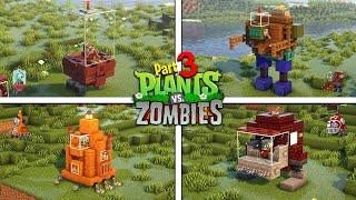 Part 3 of Plants vs Zombies Build in Minecraft (zombie edition) JMOX BUILD️
