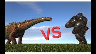 Titanosaur vs Lava Elemental || ARK: Survival Evolved || Cantex