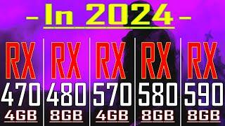 RX 470 vs RX 480 vs RX 570 vs RX 580 vs RX 590 - in 2024 ||