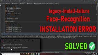 FaceRecognition INSTALL ERROR with DLIB | All Error SOLVED  2024