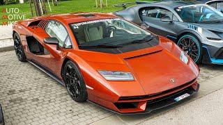 $ 2.64 Million Lamborghini Countach LPI 800-4 - Startup, Revs & Accelerations!