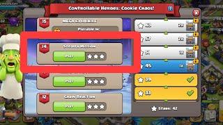 Level 14 Easy Method|Controllable Heroes: Cookie Chaos! (Clash of Clans)