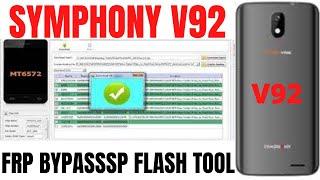 Symphony V92 FRP Bypass /No Need Wi Fi No Apps /Only SP Flash Tool 1000% Fix️