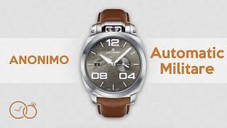 Anonimo Automatic Militare Watch Steel Brown AM-1020.01.002.A02