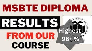 MSBTE Diploma Topper 2023 From Ur Engineering Friend | Check Out Our Results | Best Course For MSBTE