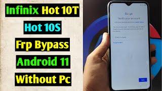 Infinix Hot 10S/Hot 10T (X689B/X689C) Frp Bypass/Remove Google Account Lock Android 11 | Without PC