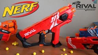 Nerf Rival Perses Автоматический Нерф стреляющий шариками Сравнение с другими моделями