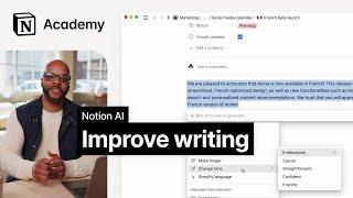 How to use Notion AI to write better