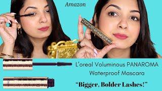 "L'oreal Voluminous Panaroma Waterproof Mascara Review + Demo | All - Day Lift & Volume!"