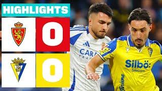 REAL ZARAGOZA 0 - 0 CÁDIZ CF I HIGHLIGHTS LALIGA HYPERMOTION