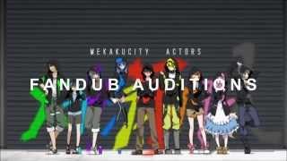 【 CLOSED】MekakuCity Actors Fandub Auditions