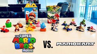 The Super Mario Bros. Movie Vs. MarioKart Happy Meal Toy Collection, Comparing both!