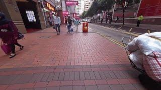 Hong Kong Street Walk around VR 360