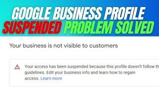 How to fix a suspended google my business account