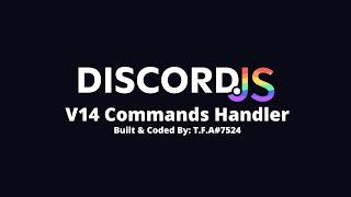Discord bot commands & events handler with DJS v14 template! (Simple, Guide provided & Easy to use.)