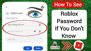 How To See Your Password in Roblox (2024) | How To Know Roblox Password