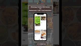 WhatsApp Chatbot With Button For /Sweets Shop / Restaurants / Café / Food Industries etc.