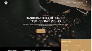 Coffee web design tutorial  using html, css, bootstrap and jquery #landingpage #webdesign