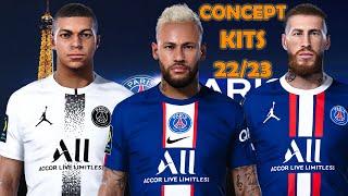 PES 2021 new leaked kits PSG concept 22/23 smoke patch 21.4.5