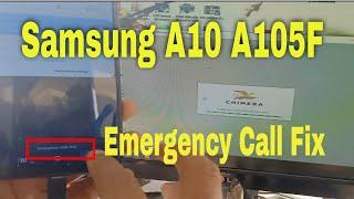 Samsung A10 A105F U5 Emergency Call Only Fix By Chimera Tools