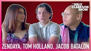 Zendaya, Tom Holland & Jacob Batalon Are Tired Of Lying About 'Spider-Man: No Way Home'