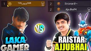 Raistar & Ajjubhai vs Laka Gamer Ajjubhai & Raistar Fan Challenge Me 1 vs 2 Garena free fire