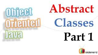 60 Java Abstract Classes Part 1 |