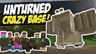 CRAZY MOBILE BASE - Unturned Base Build (Funny Moments)