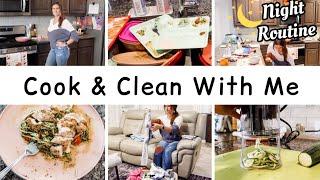 REAL LIFE CLEANING | COOK AND CLEAN WITH ME | NIGHTLY CLEANING ROUTINES | RELAXING CLEAN WITH ME