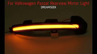 Dreamseek LED Side Mirror Light For VW Passat B8 Arteon Golf MK8 With Dynamic Turn Signal Light