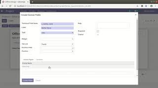 Project Custom Fields - Custom Tab Feature (V 1.0.3) Odoo