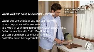 SwitchBot Security Indoor Camera, Motion Detection for Baby Monitor 1080P Smart Surveillance WiFi