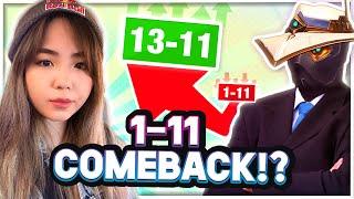 The most INSANE 1-11 comeback