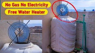 No gas No electricity . Heat 2000 liters of water every day #invention