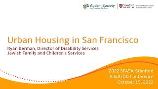 Urban Housing in San Francisco, Ryan Berman, JFCS