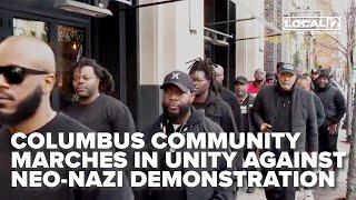 Columbus community leaders unite for march against neo-Nazi demonstration