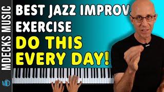 Easy Jazz Piano Improvisation Daily Exercise (Bebop Lines Ex.1) #jazzimprovisation