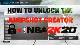HOW TO UNLOCK THE JUMPSHOT CREATOR IN NBA 2K20!! FASTEST WAY!! UNDER 1 MINUTE