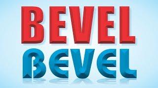 How to use bevel effect on text in Coreldraw