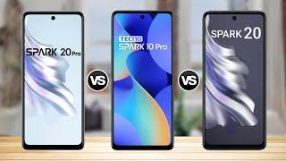 Tecno Spark 20 Pro Vs Tecno Spark 10 Pro Vs Tecno Spark 20