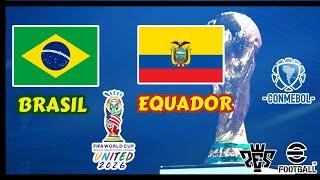 Brasil vs Equador | Partida das Eliminatórias da Copa do Mundo 2026 | Simulando no PES eFootball