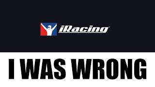 Sincere Apology to iRacing & iRacing Fans