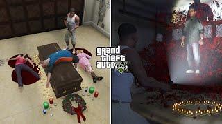 What happens if you kill Michael's family during the scary ritual? (GTA 5)