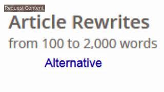 Article Rewriter Software Free Download Alternative