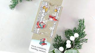Holiday Double Slider Surprise card with Mindy