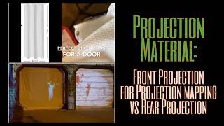 Front vs Rear Projection Material | Projection Mapping  | Halloween Decorating