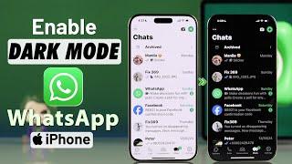 How To Get WhatsApp Dark Mode in iPhone! [IOS 18]