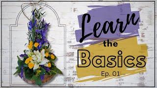 Vertical Line Arrangement Tutorial - Floral Design for Beginners